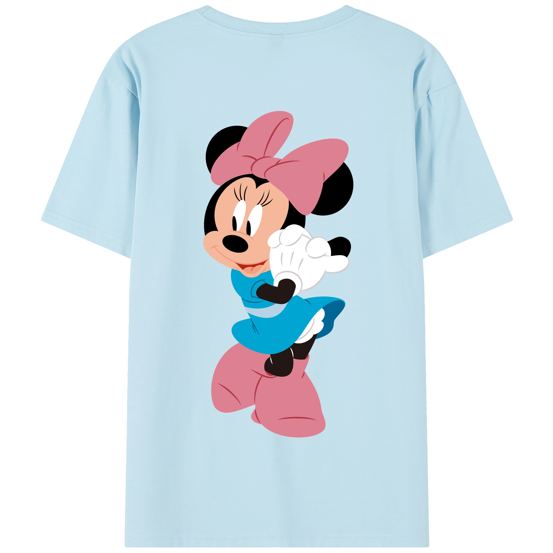 （画像用） ミッキーマウス Mickey Mouse 綿100％半袖Tシャツ（背面プリント）